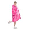 Suéter de Felpa Extra Largo Perezoso Ropa para Pareja Ropa para el Hogar con Capucha Resistente al Frío y Cálido para Exteriores Manta de TV para Dormir 120 cm de Largo