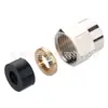Fuelle Gas Natural Latón Acero Inoxidable Interfaz Rápida Conector de Espiga Tuerca Junta de Tubería de Gas para Cocina