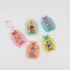 Llavero de Tarjeta de Bendición de la Suerte Acrílica Colgante para Mochila Escolar Joyería de Texto Creativa DIY Accesorios para Colgar Tarjetas