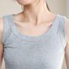 Colete de linha camisola feminina camisa de fundo de verão moda all-match candy color Wide Band sistema legal japonês desgaste interno