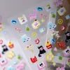 Cyansea Transfronterizos Populares Estilo Ins Lindo Dibujo Animado Gato Tostada Pegatinas para Uñas Decoración de Teléfono DIY