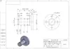 Montaje de Brida Articulada Flotante Tipo Brida Redonda Eje con Ranura para Anillo de Retención Pasador Voladizo 45# Núcleo de Eje WHE01