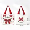 Bolsa de tela artística de Halloween em estoque, bolsa de compras tote de abóbora peculiar, bolsa de presente para reunião anual, suporta impressão personalizada