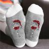 Calcetines de algodón de otoño e invierno para hombre y mujer, calcetines navideños de copa de vino tinto de color contrastante, calcetines casuales con borde cruzado, calcetines deportivos absorbentes del sudor.