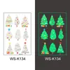 Nuevas Pegatinas de Tatuaje Luminosas de Regalo de Navidad para Niños Dibujos Animados Copo de Nieve Tatuaje Facial Impermeables y Resistentes al Sudor Pegatinas Luminosas