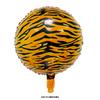 Balões Animais Decorativos para Festa de Aniversário, Redondos de 18 polegadas, Formato de Coração, Padrão de Veado, Padrão de Zebra, Padrão de Tigre, Padrão de Vaca