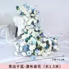 Decoraciones de boda de cascada de rosas, flores de cascada de seda para mesa de hotel, flores artificiales, arreglos florales, cascada de flores para cumpleaños