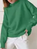Sudadera de manga larga lisa de color sólido, versátil, moda otoño e invierno, transfronteriza europea y americana de Amazon 2025