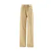 Jeans de pierna ancha para mujer transfronterizos, estilo retro americano, algodón, hasta el suelo, color avena, extralargos con etiquetas