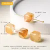 Coleção de Contas Espaçadoras Cubo de Cristal Natural, Acessórios para Joias DIY Feitos à Mão, Contas Soltas Cubo de Ágata para Pulseira, Acessórios Atacado