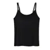 Camisola Ajustável Poliga Fox com Bojo Sutiã Tudo-em-Um Lingerie Top Básico para Primavera e Verão para Usar por Baixo e por Cima