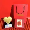 Popular Oro Puro 999 Exquisito de Gama Alta de Shuibei Regalo del Día de San Valentín Chino Declaración de Amor Regalo de Amor para Amigos Hombres y Mujeres Venta al por Mayor