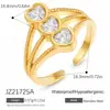 Pulseira de Aço Inoxidável Cruzada Fashionável Tendência Estilo Ins Corrente para Dorso da Mão Cravejada com Zircônia Banhada a Ouro 18K Real À Prova d'Água Resistente à Descoloração Joia para Mão