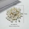 Broche de Alta Qualidade Estilo Coreano Suqi Broche Duas Vias Pérola Artesanal Flor Lapela Flor Roupas Acessórios de Cabelo Pérola Atacado