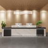 Recepção em Estilo Chinês Moderno Novo Balcão de Recepção para Empresa Balcão de Boas-Vindas para Hotel Centro de Saúde Balcão de Boas-Vindas para Salão de Beleza Bar Balcão de Caixa de Alto Nível