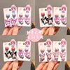 Brincos de Clipe Kuromi Infantis para Meninas, Novo Design de Desenho Animado, Brincos sem Dor, Acessórios de Joias Fofos