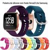 Para Fitbit Versa2/Versa lite Pulseira de silicone Samsung Fivela 22mm Pulseira esportiva inteligente