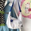 2022 Nova Bolsa de Ombro Tendência Estilo Japonês Marca Moda Estilo Coreano Ins Bolsa Feminina Azul Klein Mais Fácil de Combinar Bolsa Transversal Casual