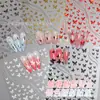 Pegatinas de Uñas con Diseño de Mariposa Pequeñas Mariposas Adhesivas Portables Pegatinas Doradas y Plateadas para Uñas con Adhesivo