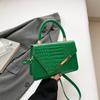 Bolso Pequeño Portátil Retro Simple para Mujer 2025 Nueva Moda Patrón Cocodrilo Estilo Occidental Hombro Cruzado Bolso Cuadrado Pequeño