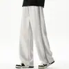 Pantalones deportivos largos de estilo americano con hoja curva para hombre, novedad de otoño 2026, modernos, corte holgado, cómodos, amigables con la piel, duraderos y casuales