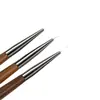 Conjunto de Canetas Liner para Nail Art Profissional, Pincéis de Pintura Ultra-Finos de Sândalo, Ferramentas Especiais para Desenho de Linha Francesa e Sombreamento, Caneta de Fototerapia