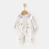 Roupa Borboleta para Recém-Nascido Algodão Gelo Oxigênio Menina Bebê Verão Macacão Fino Roupa para Bebê com Ar Condicionado Roupa para Engatinhar Bebê