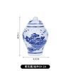 Pingente de Árvore de Natal Jingdezhen Decoração de Porcelana Azul e Branca Pingente Pequeno Vaso de General Vaso Pequeno Retrô Ornaments de Vento Criativos