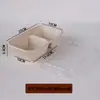 Caja de Almuerzo Desechable Biodegradable de Pulpa Ligera para Ensalada para Llevar Caja de Paja Pulpa de Caña de Azúcar Rectangular Americana para Almuerzo