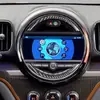 Marco de Pantalla de Control Central de Fibra de Carbono Modificado para Interior de Coche 17 Bmw Mini Countryman