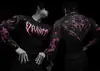 Breathedivinity Marca de Moda Americana Estilo Oscuro Camiseta de Manga Larga para Hombre Top Elástico para Deporte y Fitness