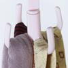 Gancho giratorio de 360 grados Gancho multiusos de 4 garras para colgar ropa de armario doméstico sin clavos Gancho de plástico simple y creativo