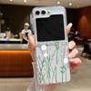 Capa Dobrável Transparente para Celular Série Zflip com Estampa de Coração Pequeno, Adequada para Zflip7/6/5 com Proteção de Dobradiça Metálica
