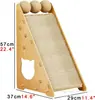Placa de Arranhar para Gatos de Sisal Vertical Resistente ao Desgaste e que Não Solta Fiapos Almofada de Arranhar para Gatos Montada na Parede Arranhador para Gatos Ninho Anti-Arranhanços para Gatos Suprimentos para Animais de Estimação Brinquedos
