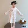 Pijama para Niña Primavera y Otoño Manga Larga Algodón Ropa de Casa Linda para Niños Dibujos Animados 2026 Nuevo Juego de Gasa de Algodón para Bebé