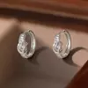Aretes de Plata de Ley S925 con Nudo y Diamantes Incrustados, Diseño de Nicho, Pendientes de Alta Gama, Accesorios para Orejas de Lujo Ligero Estilo Francés, Venta al por Mayor