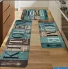 Nuevos tapetes americanos transfronterizos, juego duradero de dos piezas para cocina, tapetes de baño fáciles de cuidar, felpudos para entrada, se pueden personalizar con etiquetas