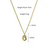Colar com Pingente Irregular Inlaid com Pérola Natural de Água Doce, Corrente Cubana Fashion Banhada a Ouro de Aço Titânio, Estilo Europeu e Americano