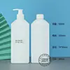 En Stock Botella Cuadrada de Detergente para Ropa de 1.28L, Botella de Suavizante de Telas de 500ml, Botella de Fertilizante de HDPE, Botella de Plástico de 1000ml
