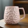 Taza de café de cerámica con cambio de horno, taza de gran capacidad para el hogar, taza de cerveza de cerámica cruda creativa de alto valor de color, taza de agua para pareja