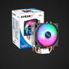 Cooler para CPU Frost 100 Tubo Duplo de Cobre Ventilador com Luz RGB para Computador de Mesa Plataforma Completa Intel/Amd