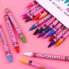 Crayón hexagonal de 36 colores para niños, ideal para pintar al óleo, grafiti y jardín de infantes.
