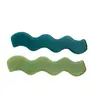 Pacote com 2 Grampos de Cabelo Acrílico Ondulados para Mulheres Simples Versátil Elegante Presilha Lateral para Franja Grampo Bico de Pato Vintage ins