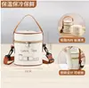 Bolsa Térmica Impermeável com Alça Redonda Design Lancheira Bolsa Bolsa de Mão Cesta de Legumes Cantina de Mão Lancheira Bolsa Térmica