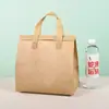 Bolsa Tote Selante Auto-Selante de Folha de Alumínio Laminada com Logo Personalizado, Bolsa Térmica para Milk Tea, Café e Bebidas, Sacola Descartável para Embalagem para Levar