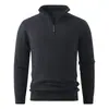 Novo suéter de tricô masculino Amazon transfronteiriço para comércio exterior, peça básica casual jovial, blusa quente com meia-gola