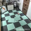 Alfombra Dormitorio Habitación Completamente Cubierta Felpa Manta de Cabecera Hogar de Niña Sala de Estar Esterilla de Espuma para Piso Alfombra Peluda Empalmada