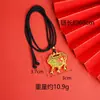 Collar Antiguo de Vietnam Fa Arena Dorada Aceite Goteando Cuadros Loto Campana Árbol Ping An Colgante Retro Antiguo Primera Joyería