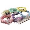 Dulce Sanrio Anillo Intestino Delgado Infantil Lindo Merleti Color Hielo Penetrante Perro Gui Alta Elasticidad Duradero Cuerda para Cabello de Mujer