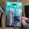 Cierre de perno de acero inoxidable para puerta de casa, cerradura de perno antirrobo para puertas y ventanas de madera de baño, placa de puerta de estilo antiguo, cerradura simple, venta al por mayor